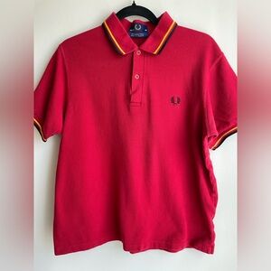 Fred Perry Red Cotton Polo